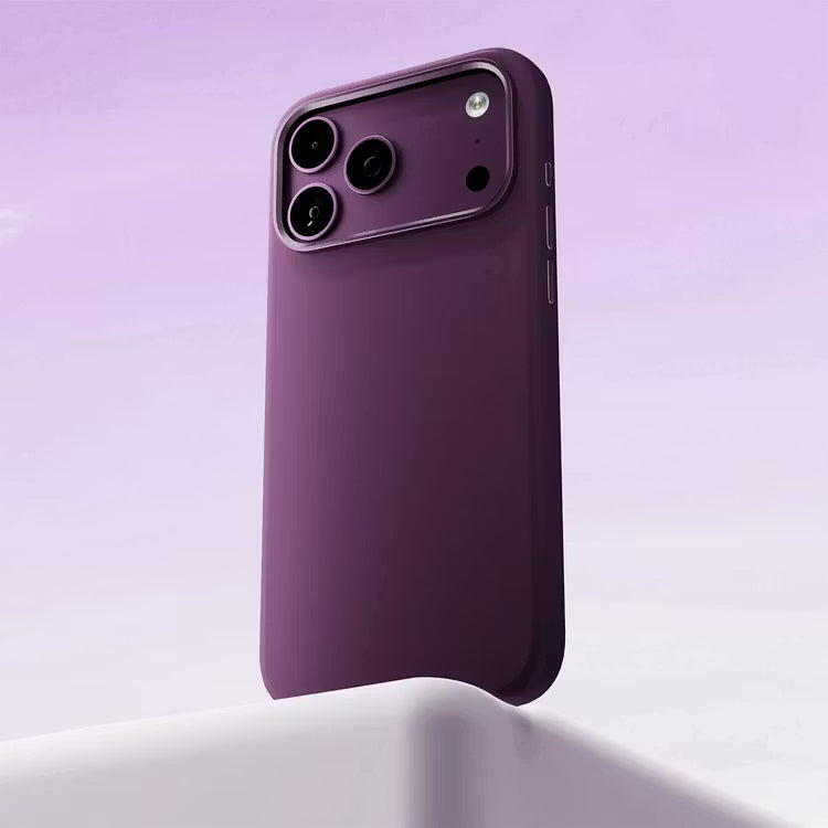 Levelo IRIS MagSafe Silicone Case, Anti-Slip, Drop-Tested For iPhone 18/17 Pro/Pro Max - Burgundy