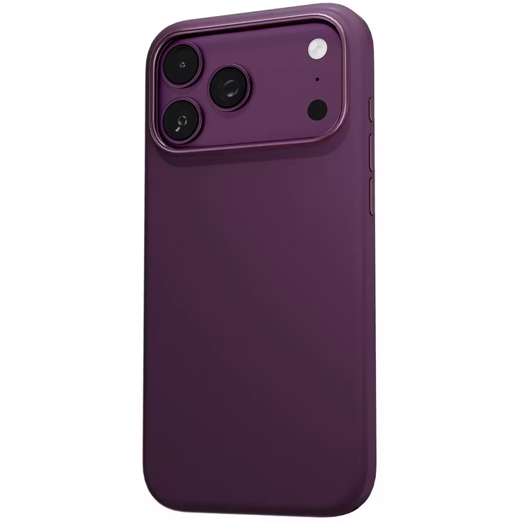 Levelo IRIS MagSafe Silicone Case, Anti-Slip, Drop-Tested For iPhone 18/17 Pro/Pro Max - Burgundy