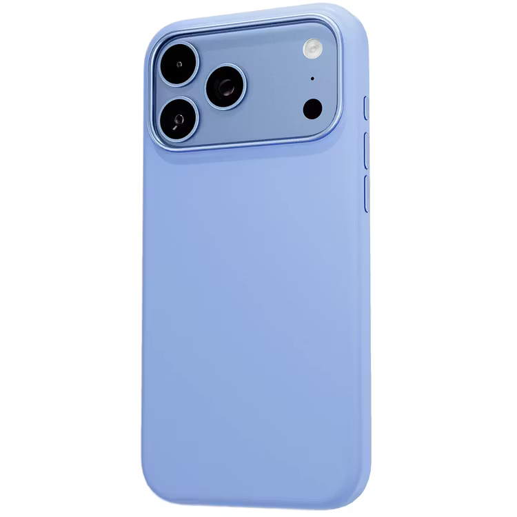Levelo IRIS MagSafe Silicone Case, Anti-Slip, Drop-Tested For iPhone 18/17 Pro/Pro Max - Light Blue
