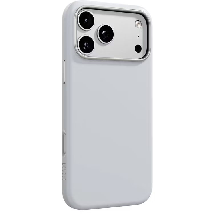 Levelo IRIS MagSafe Silicone Case, Anti-Slip, Drop-Tested For iPhone 18/17 Pro/Pro Max - White