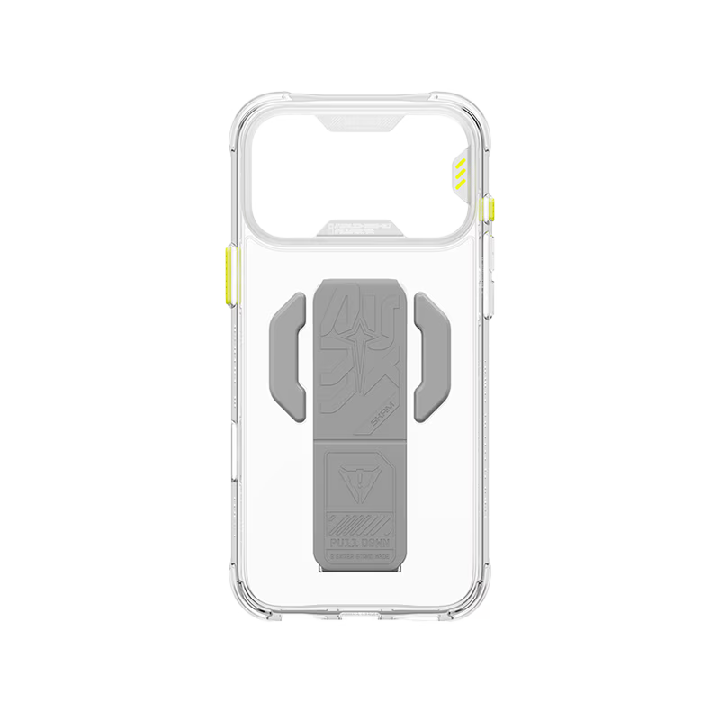 SkinArma Helio CE MagSafe Case With Grip Stand for iPhone 18/17 Pro/Pro Max - Clear