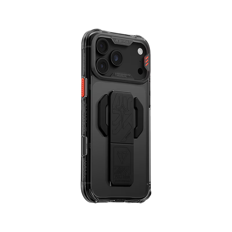 SkinArma Helio CE MagSafe Case With Grip Stand for iPhone 18/17 Pro/Pro Max - Graphite