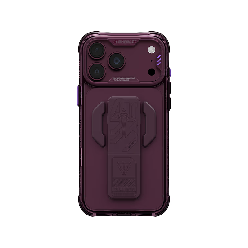 SkinArma Helio CE MagSafe Case With Grip Stand for iPhone 18/17 Pro/Pro Max - Burgundy