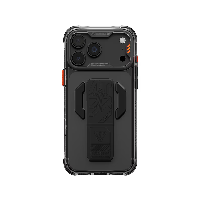 SkinArma Helio CE MagSafe Case With Grip Stand for iPhone 18/17 Pro/Pro Max - Graphite
