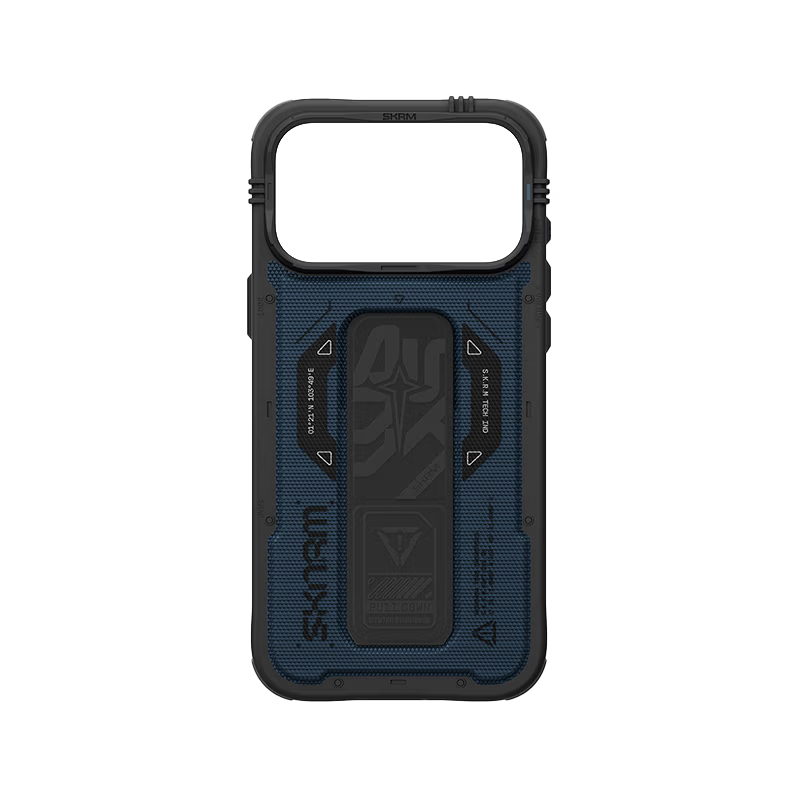 SkinArma Phantom MagSafe Case With Grip Stand for iPhone 18/17 Pro/Pro Max - Blue