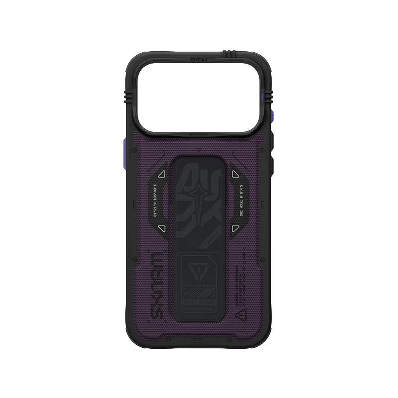 SkinArma Phantom MagSafe Case With Grip Stand for iPhone 18/17 Pro/Pro Max - Burgundy