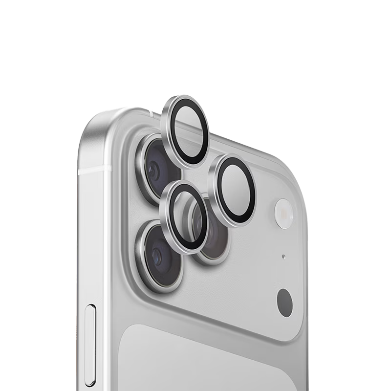 Uniq Optix AluGuard Camera Lens Protector for iPhone 18/17 Pro/Pro Max - Sterling Silver