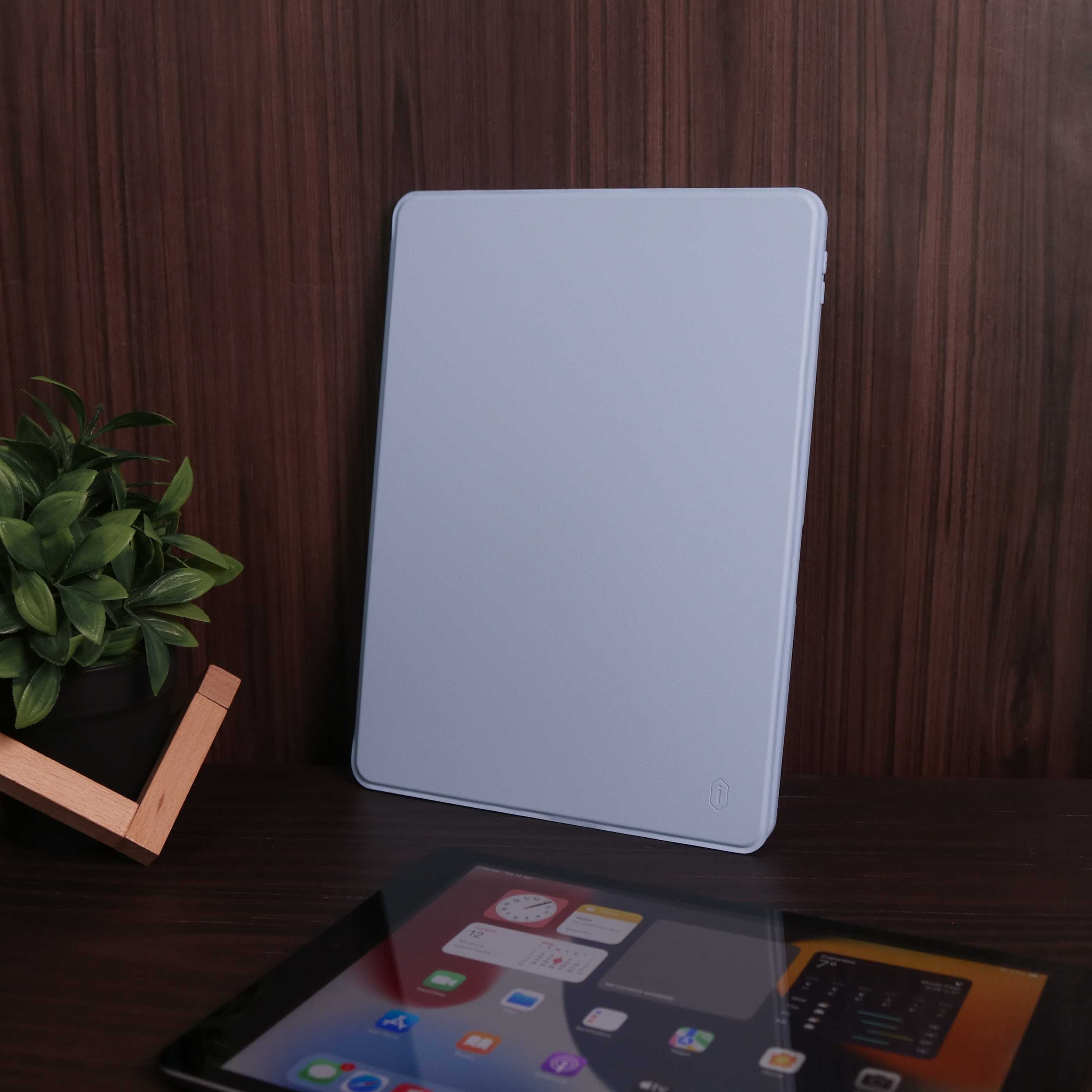 WiWu Waltz Rotative iPad mini 6/7 - 2021/2024 - Light Blue - كفر ايباد حماية عالية - مع مكان للقلم - ووضعيتين للاستاند بالطول والعرض
