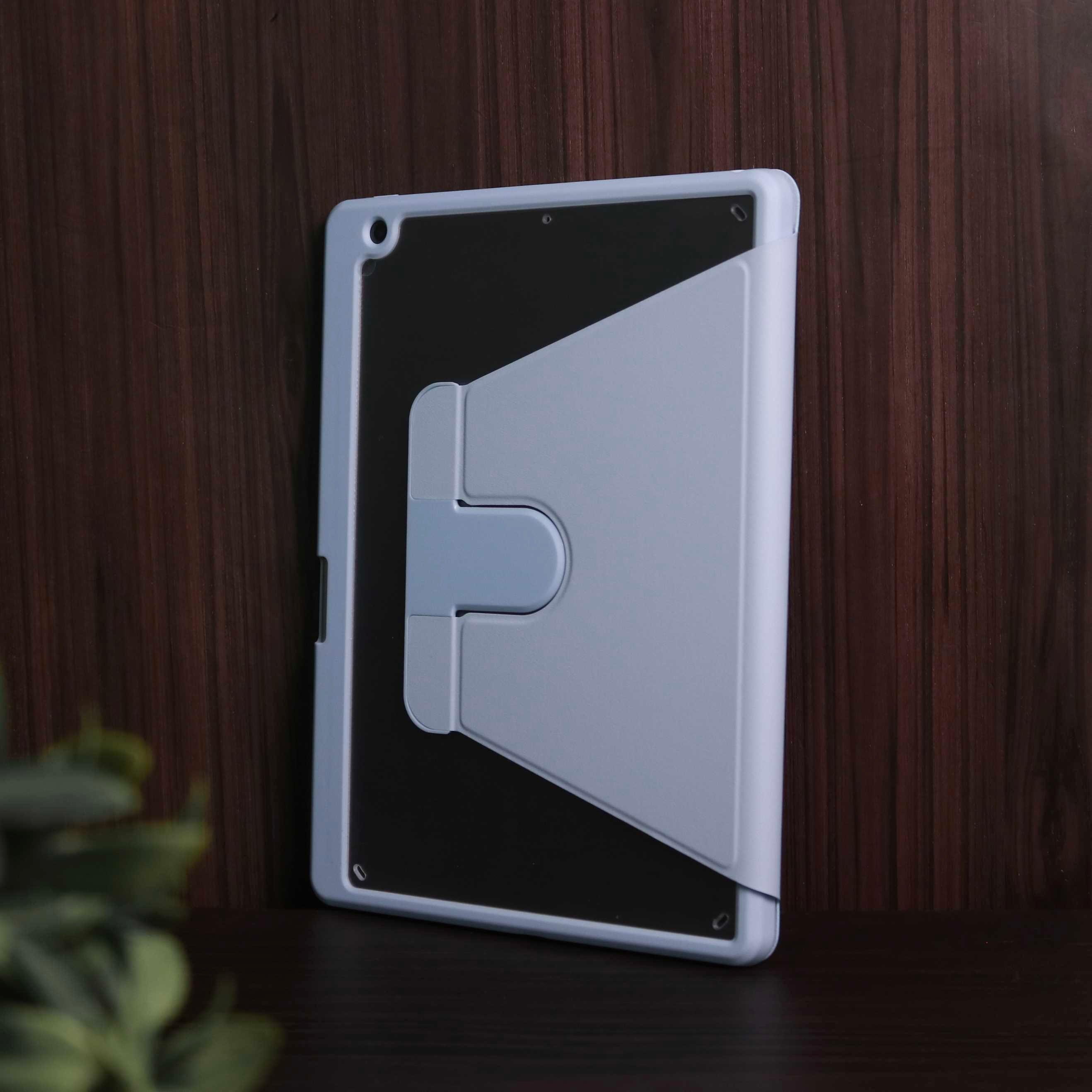 WiWu Waltz Rotative iPad mini 6/7 - 2021/2024 - Light Blue - كفر ايباد حماية عالية - مع مكان للقلم - ووضعيتين للاستاند بالطول والعرض