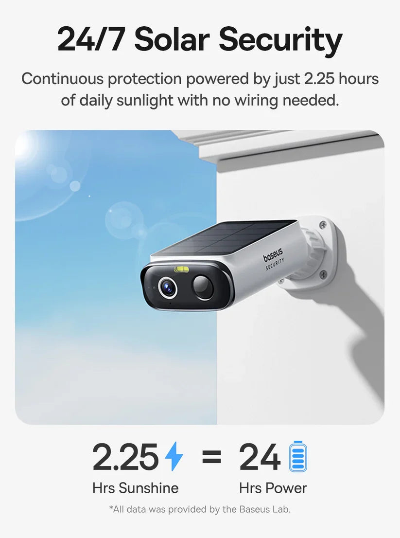 Baseus Security S1 Lite Outdoor Camera 2K - White