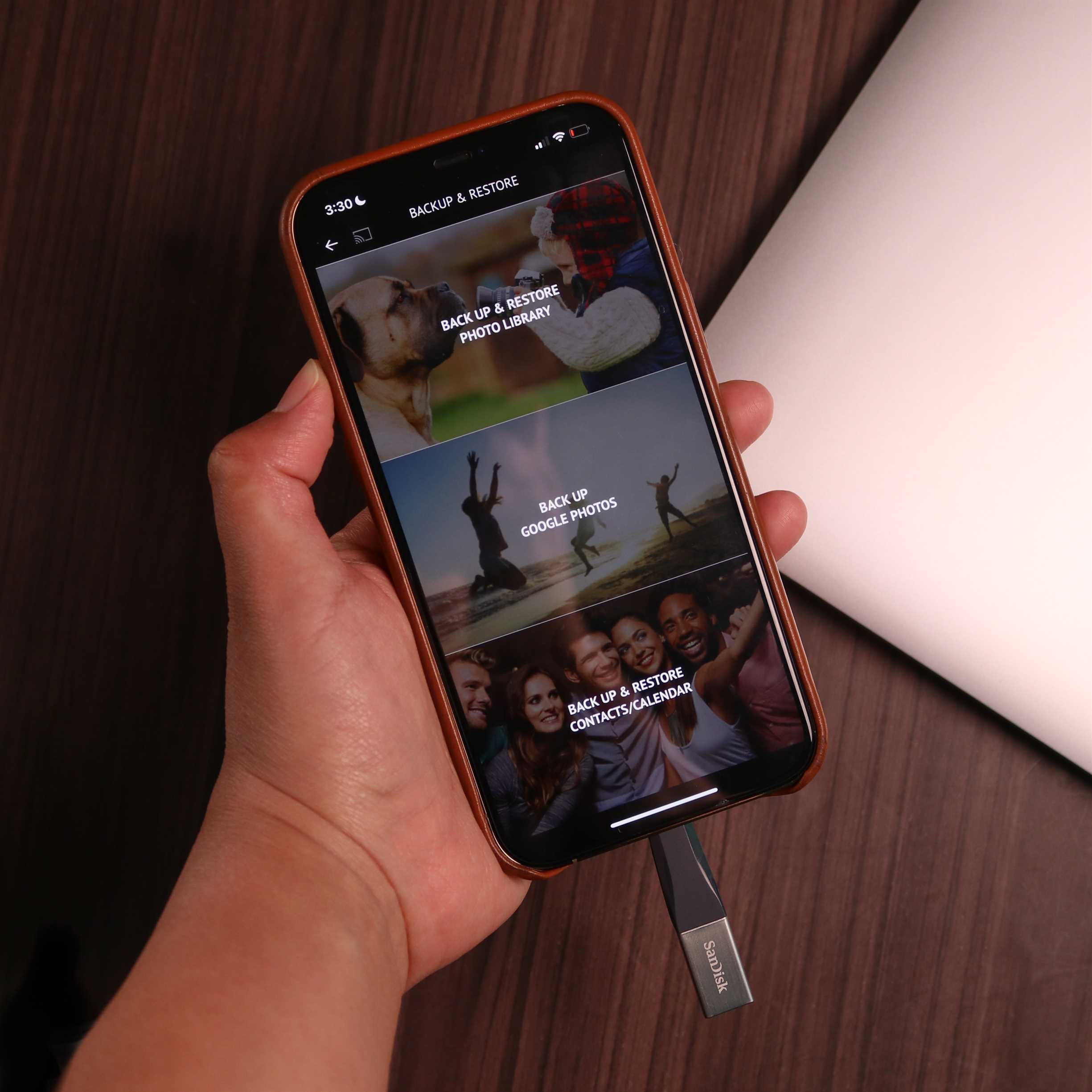 SanDisk iXpand Flash Drive for iPhone [H] - فلاش ميموري - سان ديسك - لجميع اجهزة الايفون القديمة - ماقبل ايفون ١٥