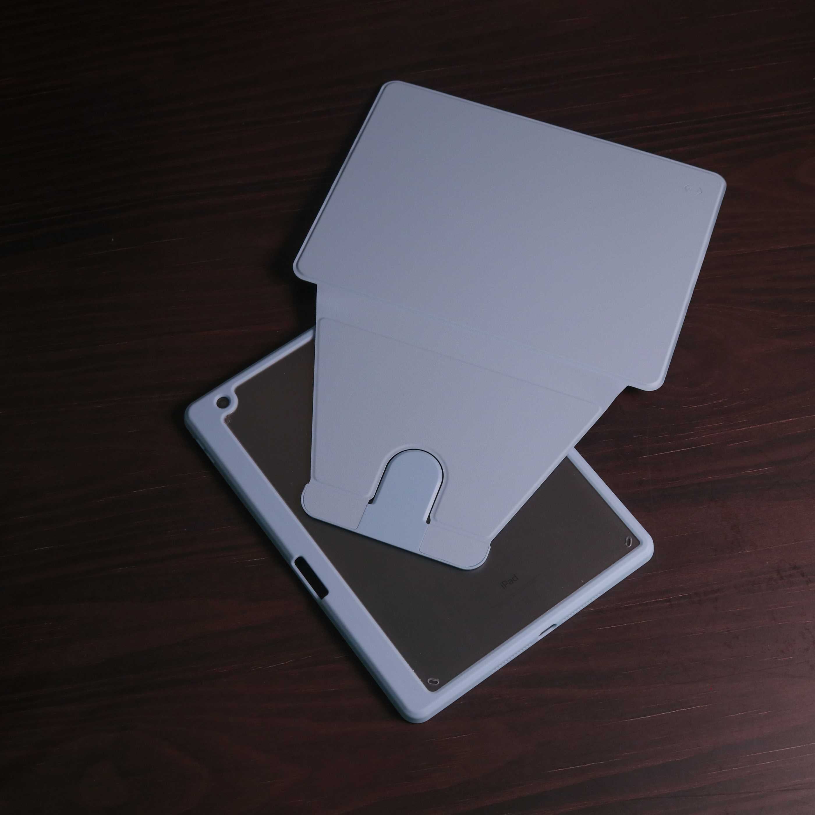 WiWu Waltz Rotative iPad mini 6/7 - 2021/2024 - Light Blue - كفر ايباد حماية عالية - مع مكان للقلم - ووضعيتين للاستاند بالطول والعرض
