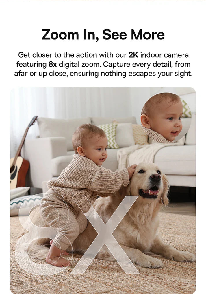 Baseus Security P1 Lite Indoor Camera 2K - White