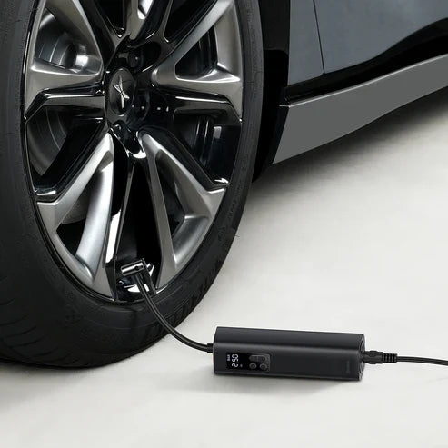 Baseus Super Mini Inflator Pump – Black [B] - ضاغط هواء للسيارة والدراجه الهوائيه + اضاءة - بيسوس