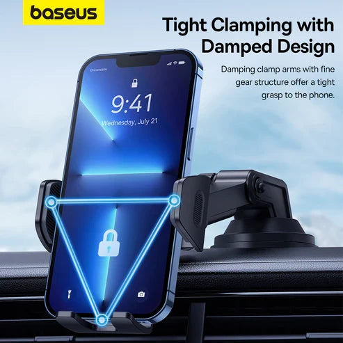 Baseus UltraControl Go Clamp-Type Phone Holder – Black