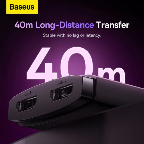 Baseus AirJoy 2-in-1 Bidirectional HDMI Switch 1m – Black