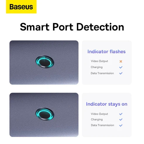 Baseus UltraJoy 7-Port HUB Docking Station – Space Grey