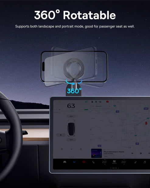 Baseus C02 Go Magnetic Car Mount – Black [D] - ستاند سيارة - بيسوس - ماق سيف
