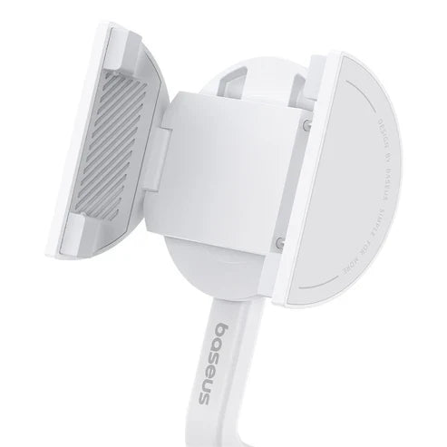 Baseus TechShot Dual-Support Selfie Stick – White [D] - ستاند تصوير + عصا سيلفي + ريموت - لجميع انواع الاجهزة - ماغ سيف + مسكه - بيسوس