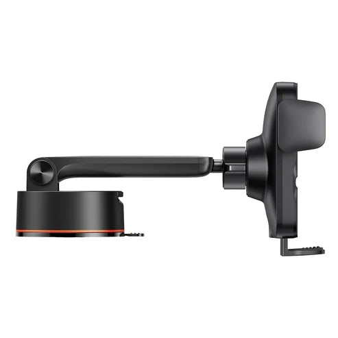 Baseus Wisdom Auto Alignment Car Mount + QI 15W Wireless Charger – Black [D] - ستاند سيارة - بيسوس - شحن لاسلكي قوة 15 واط - ماق سيف