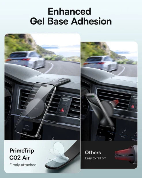 Baseus PrimeTrip C02 Air Magnetic Car Mount – Black [D] - ستاند سيارة - بيسوس - ماق سيف