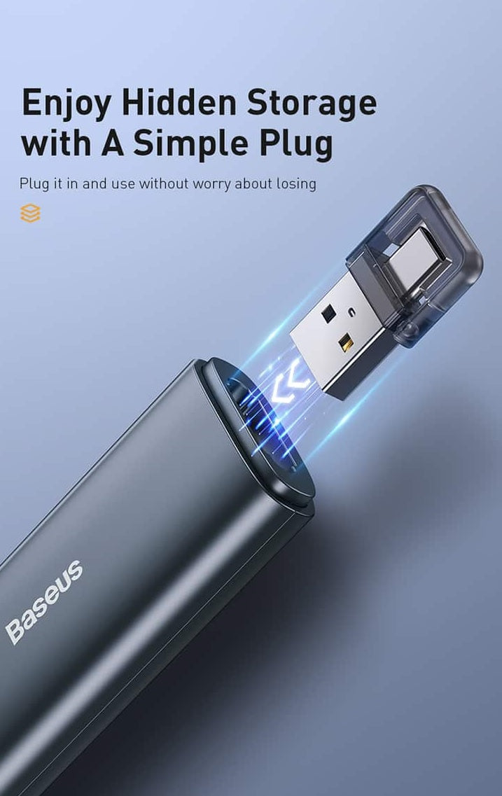 Baseus Orange Dot Wireless Presenter (Red Laser) Wireles Presenter [H]- مؤشر ليزر - للعروض التقديمية - البرزنتيشن - مناسب لجميع انواع الاجهزة والايبادات
