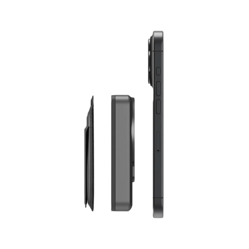 Energea MagWallet Card With MagPlus 10000mAh Power Bank - Gunmetal