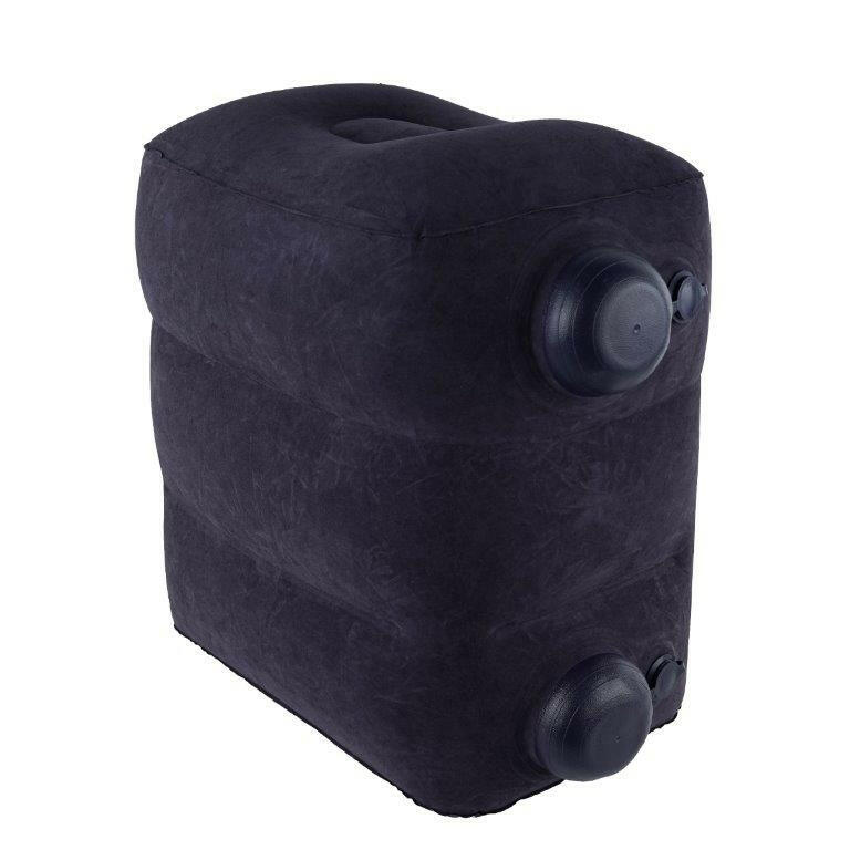 Travelest Inflatable Portable Travel Foot Leg Rest Pillow with Built-in air Pump for Travel - Navy [T]  - وسادة هوائية لراحة القدم للطائرة من ترافيليست - كحلي