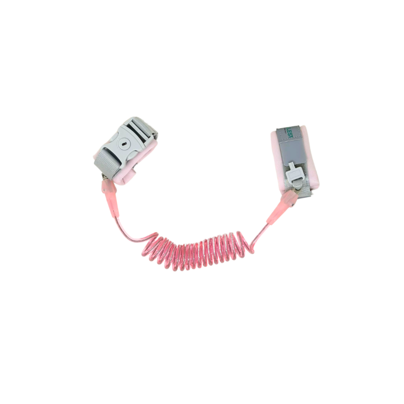 Travelest Anti Lost Belt/locked Anti-lost Child Safety Wrist Link 1.5m Pink [T] - حزام معصم للأمان للأطفال طول 1.5 متر من ترافيليست