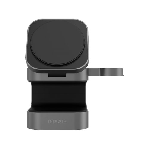 Energea MagCube 3 IN 1 Foldable Magsafe Fast Wireless Charger - Gunmeta