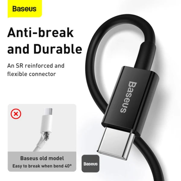 Baseus Silky Series Fast Charging Cable USB-C to iP 20W 2m - Cluster Black
