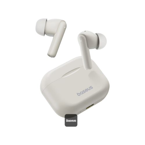 Baseus Bowie E17 True Wireless Earphone - Stellar White [D] - سماعة بيسوس - بلوتوث - كفالة 12 شهر