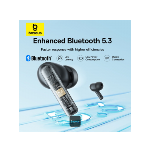 Baseus Bowie E17 True Wireless Earphone - Stellar White [D] - سماعة بيسوس - بلوتوث - كفالة 12 شهر