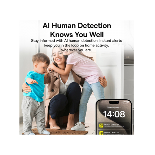 Baseus Security P1 Pro Indoor Camera 3K - White [D] - كاميرا داخلية منزلية - عالية الوضوح - بيسوس - كفالة 18 شهر