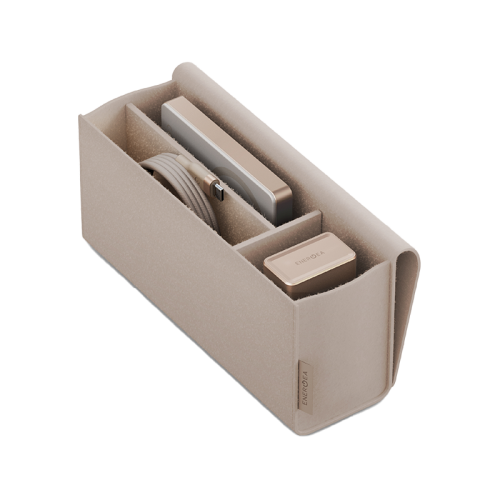 Energea Voyager Kit Travel world Adapter 25 + Alupac Power Bank 10000mAh + Helix Cable 1.5M + Pouch - Beige