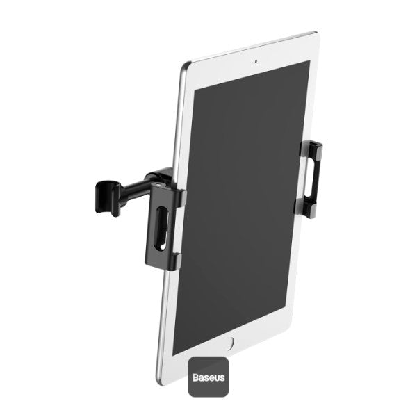Baseus Back Seat Car Mount Holder for Phone & Tablet (4.7"-12.9"), 360° Adjustable, Foldable - Black