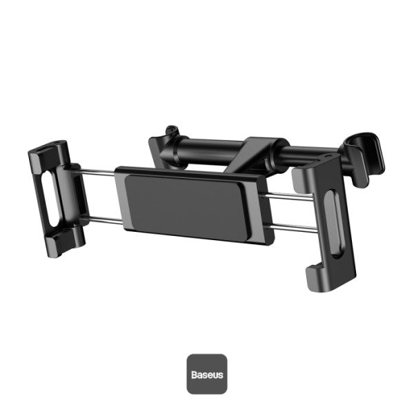 Baseus Back Seat Car Mount Holder for Phone & Tablet (4.7"-12.9"), 360° Adjustable, Foldable - Black