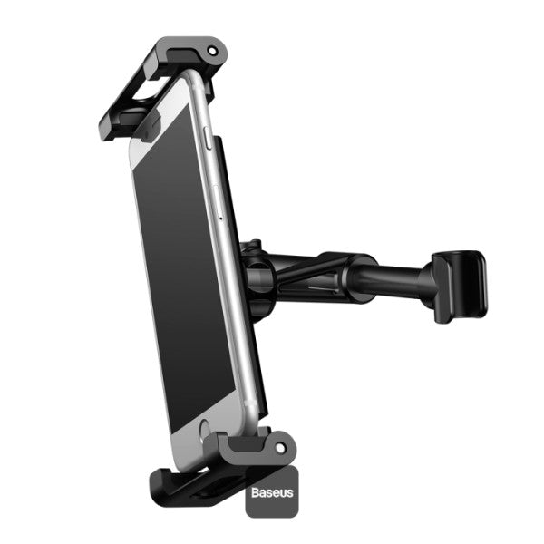 Baseus Back Seat Car Mount Holder for Phone & Tablet (4.7"-12.9"), 360° Adjustable, Foldable - Black