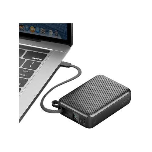 Energea Integra Ultra 45 Power Bank 20000mAh With Build in USB-C Cable & Display - Gunmeta