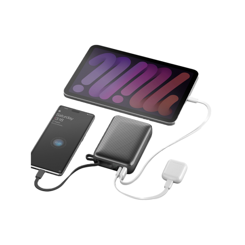 Energea Integra Ultra 45 Power Bank 20000mAh With Build in USB-C Cable & Display - Gunmeta
