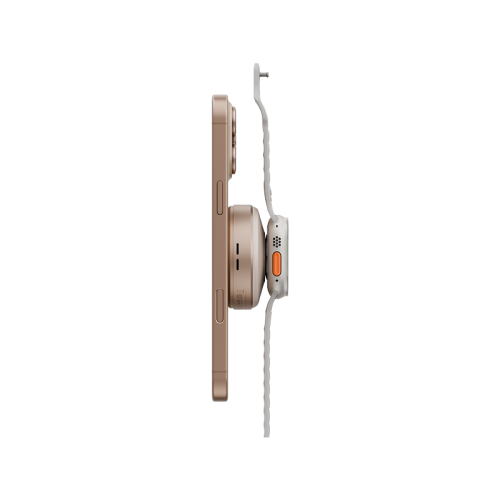 Energea MagDuo Arc 2 In 1 MagSafe Charger With Apple Watch Charger With Retractable USB-C Cable - Gold