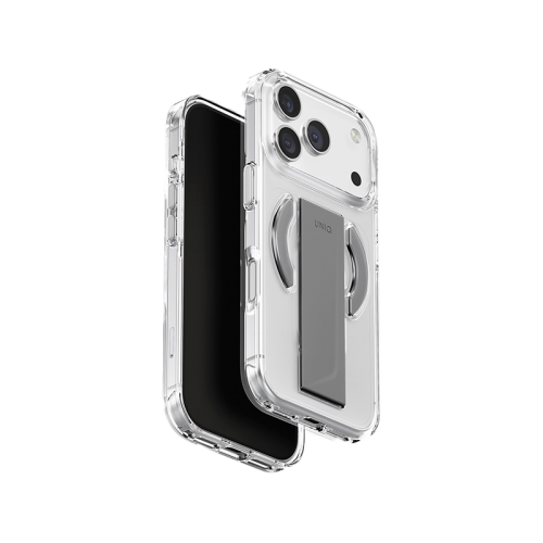 Uniq Hybrid Heldro Air MagSafe Case for iPhone 17 - Lucent Clear - كفر حماية عالي - يونيك - لسلسلة ايفون 17 - مع مسكة - ماج سيف - شفاف