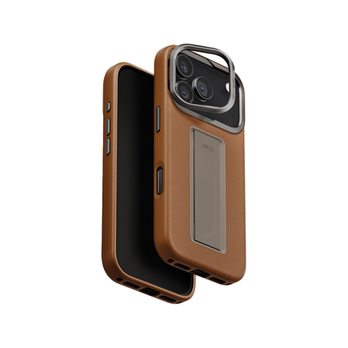 Uniq Hybrid Heldro Pro MagSafe Case for iPhone 17 Pro / 17 Pro Max - Caramel [B] - كفر حماية عالي - يونيك - سلسلة ايفون 17 - مع مسكة - ماج سيف