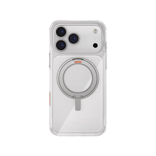 Uniq Swivix MagSafe case with 360 Rotation Kickstand for Apple iPhone 17 - Lucent Clear