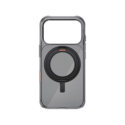 Uniq Swivix MagSafe case with 360 Rotation Kickstand for Apple iPhone 16 / 16 Plus / 16 Pro / 16 Pro Max - Lucent Clear [B] - كفر حماية عالي - يونيك - ماج سيف + مسكة دوارة
