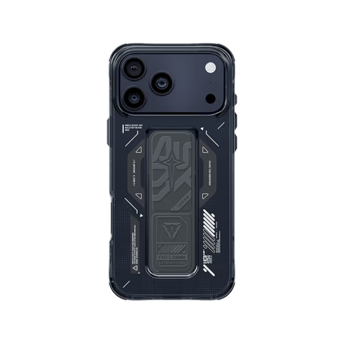 SkinArma Helio MagSafe Case With Grip Stand for iPhone17 Pro / 17 Pro Max - Graphite [B]- سكين أرما كفر - سلسلة ايفون 17 - ماغ سيف - مسكة وستاند مغناطيس