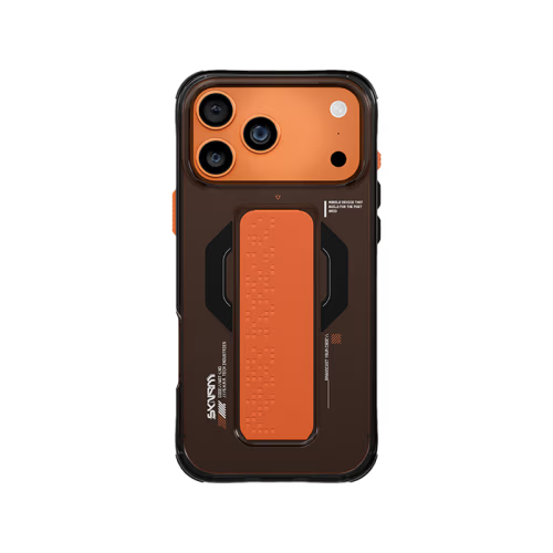 SkinArma Haxa MagSafe Case With Grip Stand for iPhone 17 Pro / 17 Pro Max - Graphite [B]