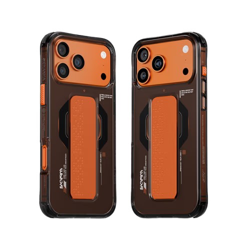 SkinArma Haxa MagSafe Case With Grip Stand for iPhone  17 Pro / 17 Pro Max - Graphite