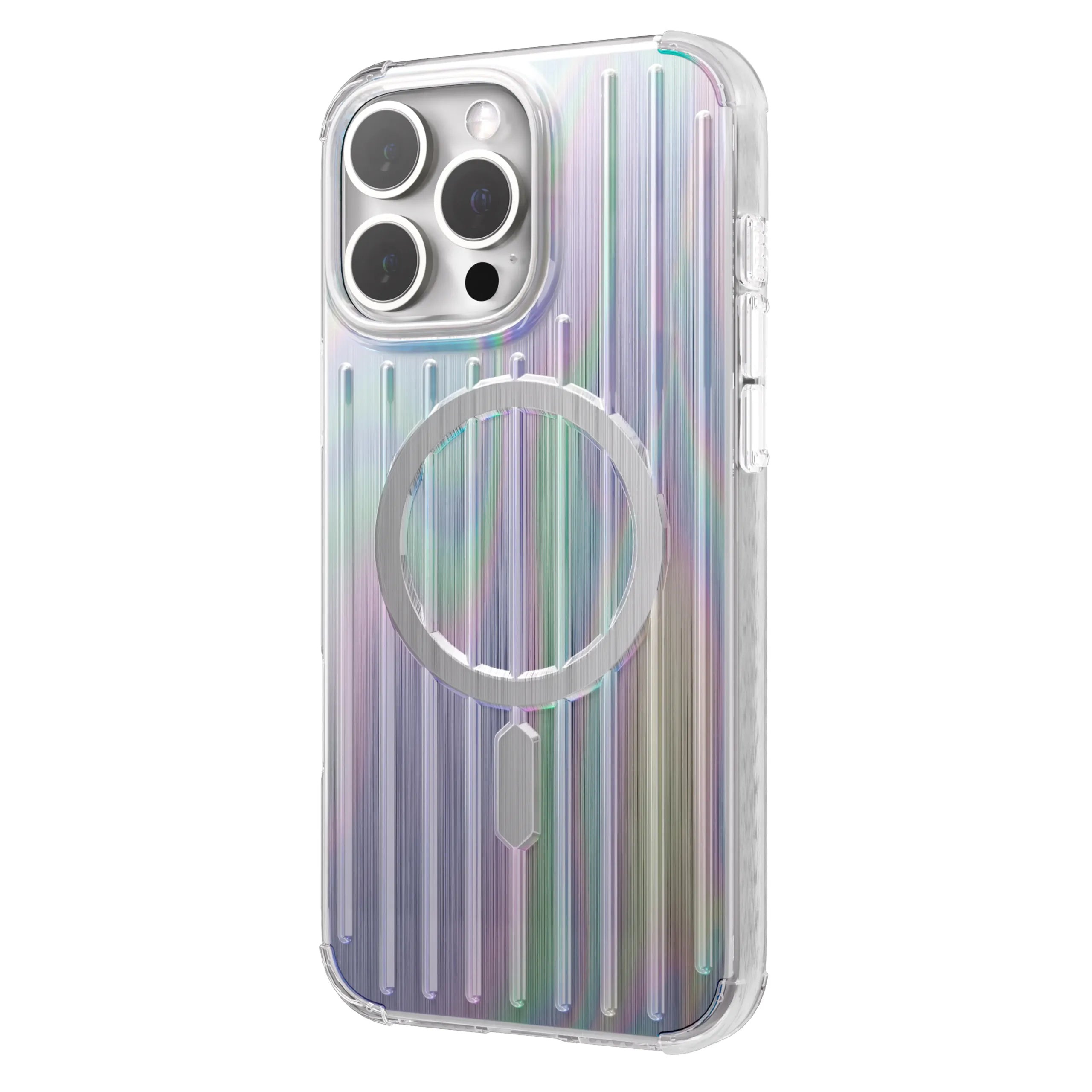 Levelo Cabin Magsafe Case For iPhone 16 Pro – Iridescent - كفر حماية عالية - ليفيلو - ماغ سيف