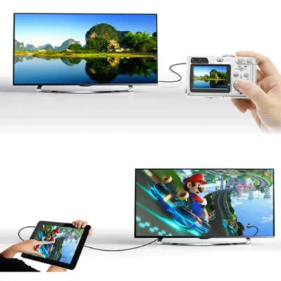 UGREEN 20101 Mini HDMI Male to HDMI Female Adapter – Black - محول اتش دي ام اي للكاميرا -  يوجرين - ميني اتش دي ام اي